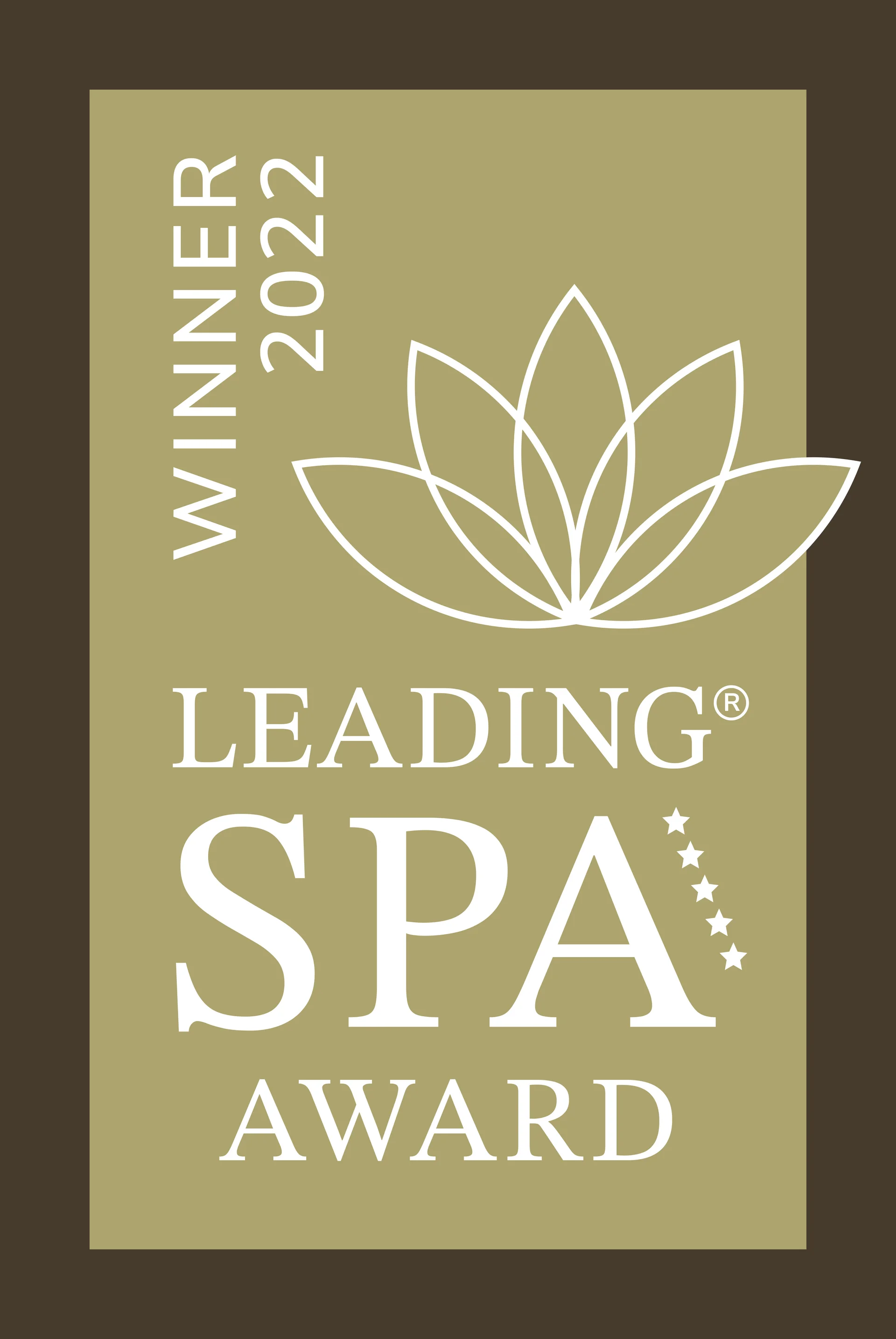 Bewertungen Leading Spa Award Gewinner 2022 Logo mit Lotusblumenmotiv